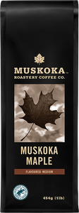 Medium roast coffee. Canadian Coffee. Best Canadian Coffee. Whole Bean + Ground Coffee. Maple flavoured coffee. All Natural Flavour. 