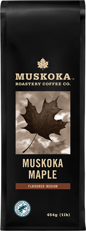 Load image into Gallery viewer, Medium roast coffee. Canadian Coffee. Best Canadian Coffee. Whole Bean + Ground Coffee. Maple flavoured coffee. All Natural Flavour. 