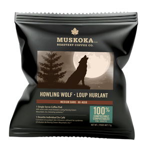 Individually Wrapped Howling Wolf Coffee | Muskoka Roastery Individually Wrapped Howling Wolf Coffee | Muskoka Roastery