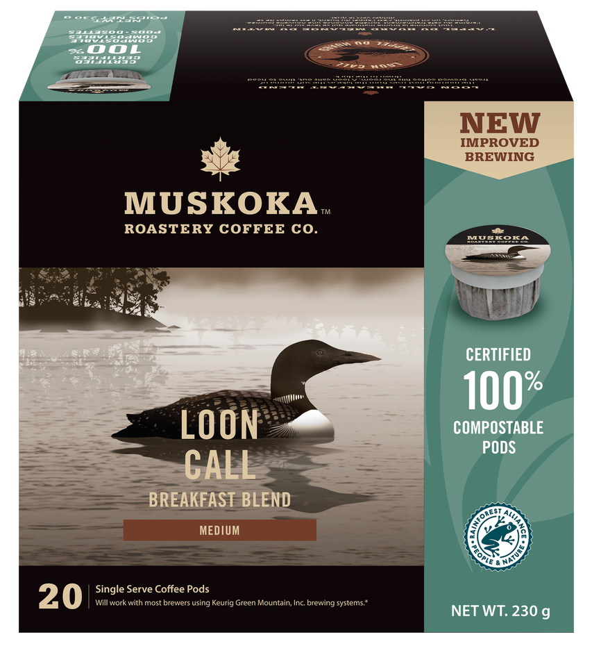 Charger l&#39;image dans la galerie, Breakfast Blend Coffee. Best Canadian Coffee. 100% Compostable Pods. Medium Roast Coffee.