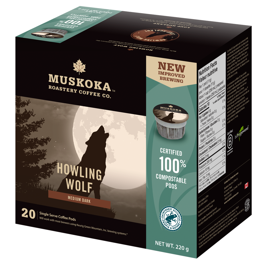 Charger l&#39;image dans la galerie, Best Canadian Coffee. Medium Roast Coffee. Dark Roast Coffee. 100% compostable pods
