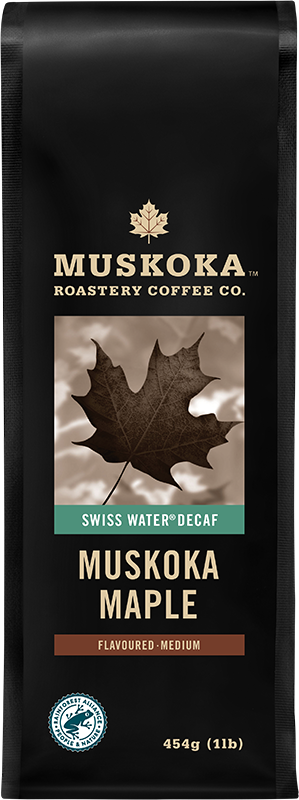 Charger l&#39;image dans la galerie, Medium roast coffee. Canadian Coffee. Best Canadian Coffee. Whole Bean + Ground Coffee. Maple flavoured coffee. All Natural Flavour. Swiss Water Decaf. Decaf Coffee. Natural Decaf.